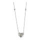 925 Silver Necklace White Zircon Heart, Agios s1