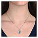 925 Silver Agios Miraculous Virgin Mary Necklace s2