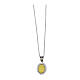 Collier doré Médaille Miraculeuse argent 925 zircons Agios s1