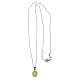 Collana dorata Madonna Miracolosa argento 925 zirconi Benedictus s5