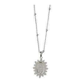 Collier Vierge Miraculeuse argent 925 zircons Agios