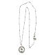 Benedictus necklace with Nativity pendant, 925 silver and rhinestones s5