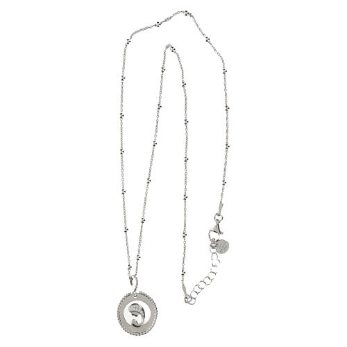 Collana argento 925 Natività zirconi Agios 4