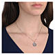 925 Silver Mary and Child Zircons Necklace by Agios s2
