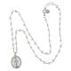 Collar perlas plata 925 Agios Virgen Milagrosa s3