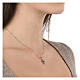Collana argento 925 croce zirconi neri Agios s2