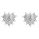 Boucles d'oreilles argent coeur zircons blancs Agios s1