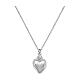 AMEN 925 silver rhodium-plated Sacred Heart necklace 2x1.5 cm s1