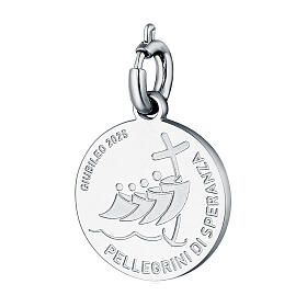 Charm of Jubilee 2025, engraved stainless steel, 0.06 in