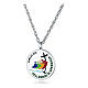 Necklace with Jubilee 2025 medal, enamelled logo, 0.08 in s1