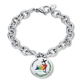 Bracelet with Jubilee 2025 medal, enamelled steel