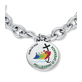 Bracelet with Jubilee 2025 medal, enamelled steel