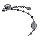 Jubilee 2025 Bracelet black steel Miraculous Medal s2