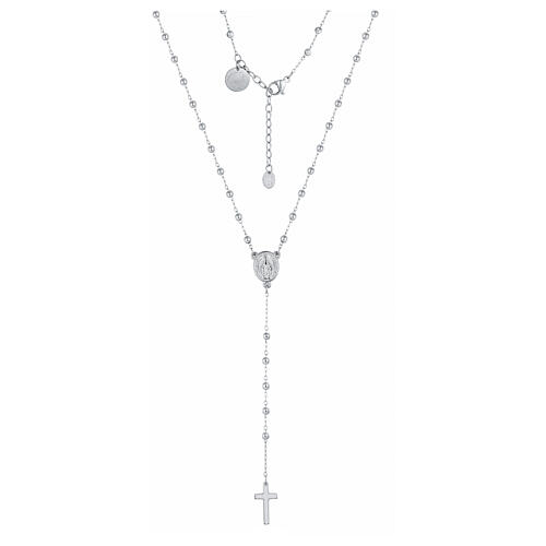 Rosenkranz Jubiläum 2025 aus Edelstahl Miracolosa Perlen 2 mm 1