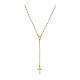 Rosario AMEN argento 925 dorato grani perla s1