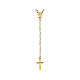 Rosario AMEN argento 925 dorato grani perla s2