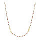 Girocollo AMEN argento 925 grani multicolore 3 mm Miracolosa s1