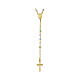 AMEN rosary with pastel beads, gold plated 925 silver s2