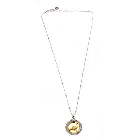 Jubilee 2025 necklace by Agios, gold plated 925 silver and rhinestones