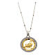 Jubilee 2025 necklace by Agios, gold plated 925 silver and rhinestones s1