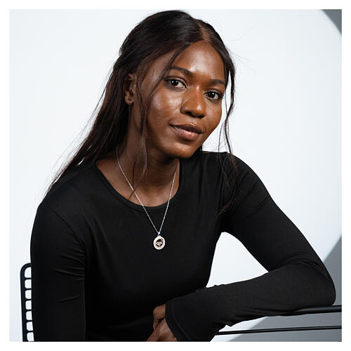 Choker of Jubilee 2025 by Agios, rosé 925 silver and white rhinestones 3