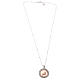 Jubilee 2025 necklace in 925 rose silver with white zircons, Agios s2