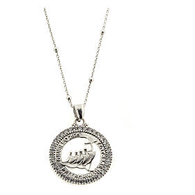 Jubilee 2025 necklace by Agios, white rhinestones and 925 silver