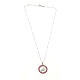 Jubilee 2025 necklace by Agios with red rhinestones, 925 silver s2