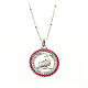 Collar Jubileo 2025 Agios zircones rojos plata 925 s1