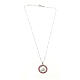 Collier Jubilé 2025 Agios zircons rouges argent 925 s4