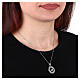 Collier Jubilé 2025 argent 925 zircons verts Agios s2