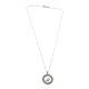 Collier Jubilé 2025 argent 925 zircons verts Agios s4