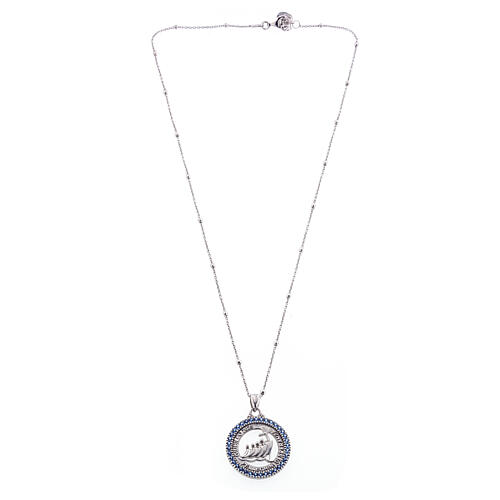 Agios necklace with blue rhinestones, Jubilee 2025, 925 silver 2