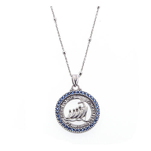 Agios necklace with blue rhinestones, Jubilee 2025, 925 silver 1