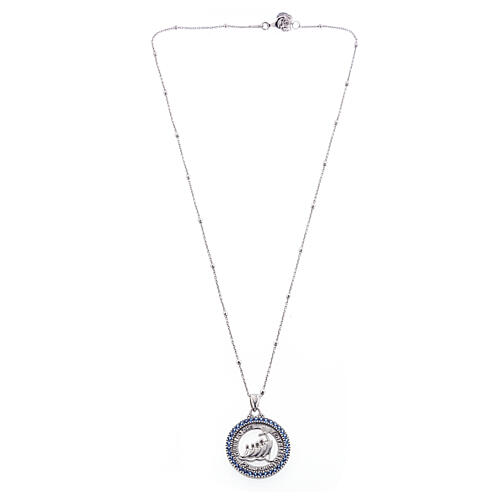 Jubilee 2025 necklace blue zircon 925 silver, Agios 4