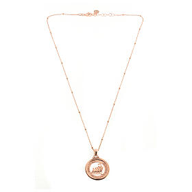 Jubilee 2025 necklace of rosé 925 silver, Agios Gioielli