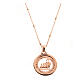 Jubilee 2025 necklace of rosé 925 silver, Agios Gioielli s1