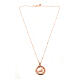 Jubilee 2025 necklace of rosé 925 silver, Agios Gioielli s2