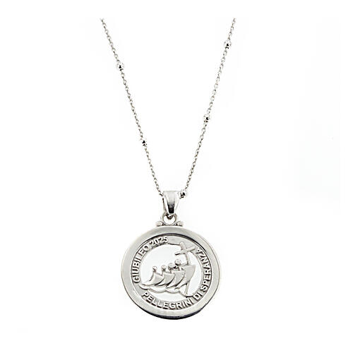 Jubilee necklace of rhodium-plated 925 silver by Agios 1