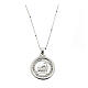 Jubilee necklace of rhodium-plated 925 silver by Agios s1