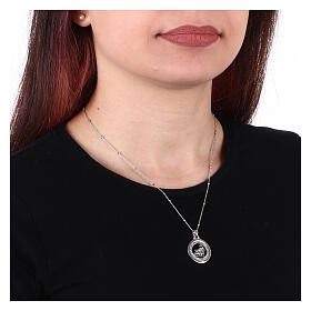 Collana Giubileo argento 925 rodiato Agios