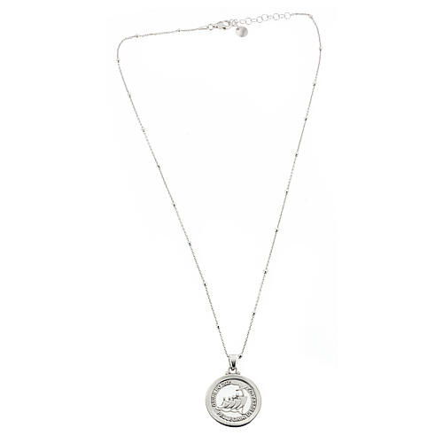 Collana Giubileo argento 925 rodiato Agios 4