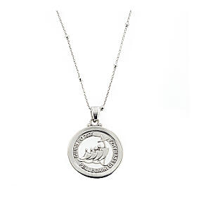 Jubilee necklace Agios rhodium-plated 925 silver 