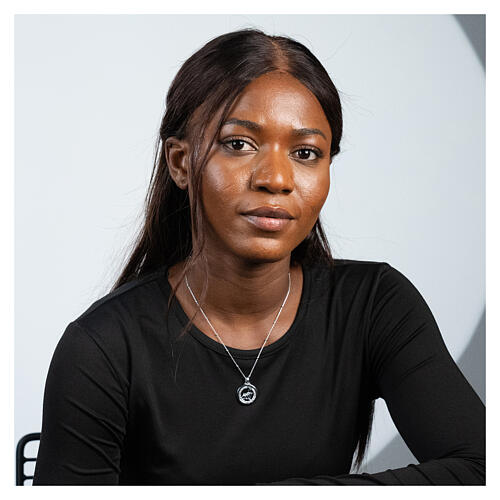 Jubilee necklace Agios rhodium-plated 925 silver 3