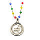 Necklace of Jubilee 2025, 925 silver and multicoloured crystals, Agios Gioielli s1