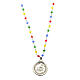 Necklace of Jubilee 2025, 925 silver and multicoloured crystals, Agios Gioielli s2