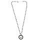 Jubilee 2025 choker with black rhinestones, 925 silver, Agios Gioielli s4