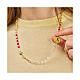 Collier acier cristaux colorés croix ancre dorée Jubilé Endless s4