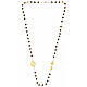 Necklace with tiger's eye beads and golden anchor-shaped cross, Jubilee jewels by Endless s4