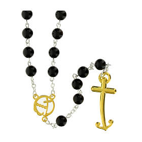 Golden steel rosary with labradorite beads, Jubilee jewels by Endless